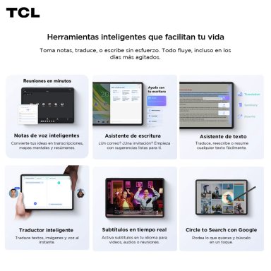 TABLET TCL NXTPAPER 11 GEN2 128GB + 8GB LAPIZ + FLIP CASE - 7