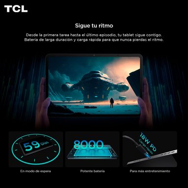 TABLET TCL NXTPAPER 11 GEN2 128GB + 8GB LAPIZ + FLIP CASE - 8