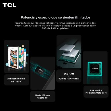 TABLET TCL NXTPAPER 11 GEN2 128GB + 8GB LAPIZ + FLIP CASE - 10