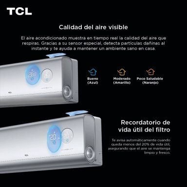 AIRE ACONDICIONADO INVERTER TCL FRESHIN 3.0 12000 BTU WIFI - 7