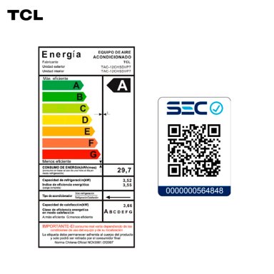 AIRE ACONDICIONADO INVERTER TCL FRESHIN 3.0 12000 BTU WIFI - 10