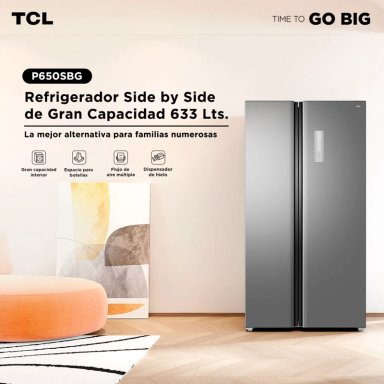 REFRIGERADOR SIDE BY SIDE TCL 631L P650SB - 5
