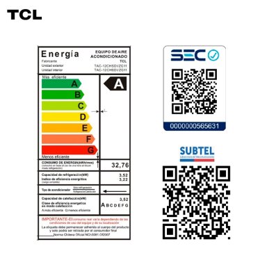 AIRE ACONDICIONADO INVERTER TCL SAVEIN 12000 BTU WIFI - 10