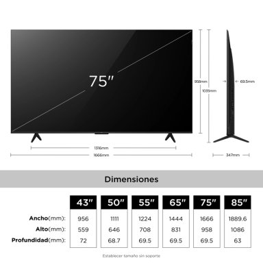 SMART TV TCL 75' QLED UHD 4K P7L - 9