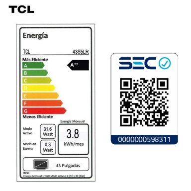 SMART TV TCL ROKU TV 43' QLED FHD S5LR - 8
