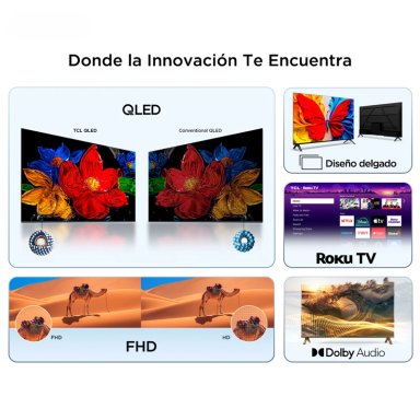 SMART TV TCL ROKU TV 32' QLED FHD S5LR - 2