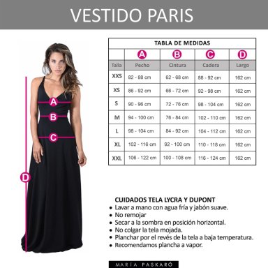 VESTIDO LARGO PARIS ROJO LYCRA LAZO MARIA PASKARO - 5