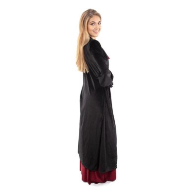 TAPADO KIMONO SANTINI NEGRO TERCIOPELO MARIA PASKARO - 2