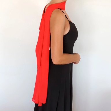TAPADO CAPA MULTIFORMA REGULAR FIT MUJER MARIA PASKARO ROJO FURIOSO CATANIA GASA - 2