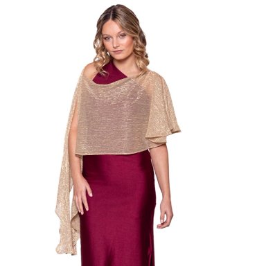 TAPADO CAPA MULTIFORMA REGULAR FIT MUJER MARIA PASKARO DORADO CATANIA TRANSPARENTE - 1