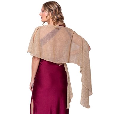 TAPADO CAPA MULTIFORMA REGULAR FIT MUJER MARIA PASKARO DORADO CATANIA TRANSPARENTE - 4