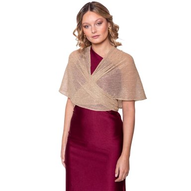 TAPADO CAPA MULTIFORMA REGULAR FIT MUJER MARIA PASKARO DORADO CATANIA TRANSPARENTE - 6