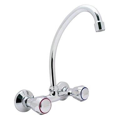 LLAVE GRIFERIA LAVAPLATO 6 PARED MOSSINI METAL - 1
