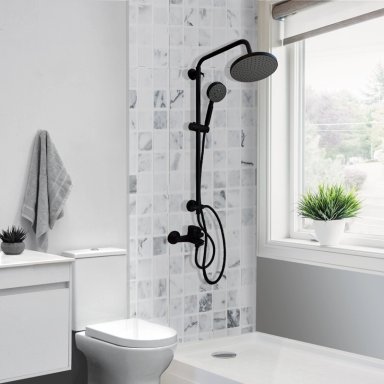 COLUMNA DE DUCHA VENTI NEGRO MATE - 2