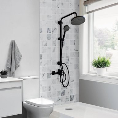 COLUMNA DE DUCHA VENTI NEGRO MATE - 9