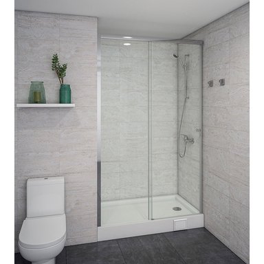 MAMPARA CORREDERA STRETTO HERA 160 X 185 CM - 3