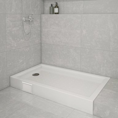 RECEPTACULO DE DUCHA CON DESAGUE ZEUS ACRILICO 140X80X15 CM - 3
