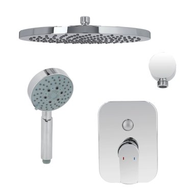 LLAVE GRIFERIA DUCHA EMPOTRADO FILIPPO CON PLATO E INVERSOR - 1