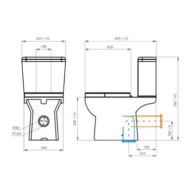 SANITARIO WC COMPLETO - NEW ARES - 6