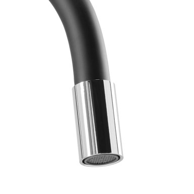 GRIFERIA MONOMANDO LAVAPLATOS OREGON FLEX CROMO/NEGRO MATE - 3