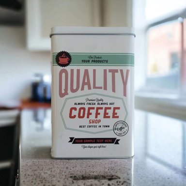 CANISTER METAL COFFE QUALITY - 2