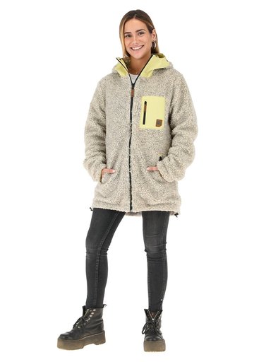 CHAQUETA CAMALEON I2 AMARILLO - LANA JASPEADO MUJER - 6