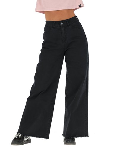 PANTALON JEANS MUJER BUFFALO NEGRO TALLU - 1