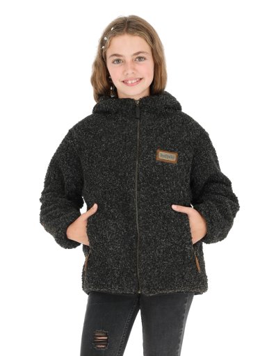 CHAQUETA BUFFALO CHIPORRO I2 NEGRO JASPEADO NIÑOS - 3