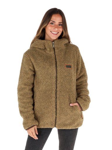 CHAQUETA CHIPORRO I2 MOSTAZA JASPEADO MUJER - 1