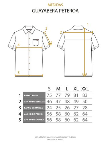 GUAYABERA PETEROA GRIS OSCURO HOMBRE - 5