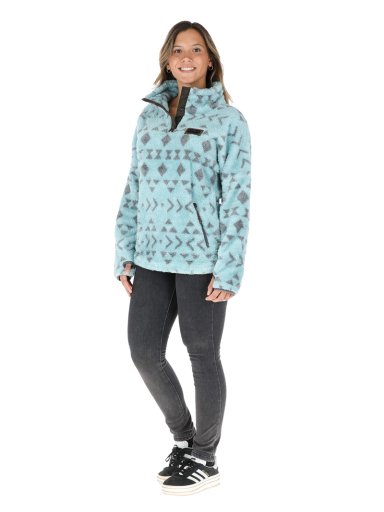 CHAQUETA NOMADA I2 PRINT CELESTE MUJER BUFFALO - 2