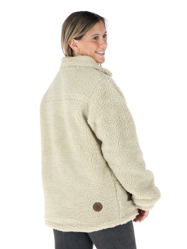 CHAQUETA REVERSIBLE CHEPU BEIGE - NEGRO MUJER BUFFALO - 3