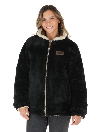 CHAQUETA REVERSIBLE CHEPU BEIGE - NEGRO MUJER BUFFALO - 5