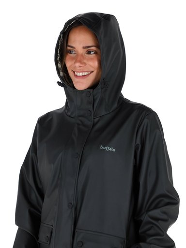 IMPERMEABLE RAINCOAT MUJER EN COLOR NEGRO BUFFALO - 4