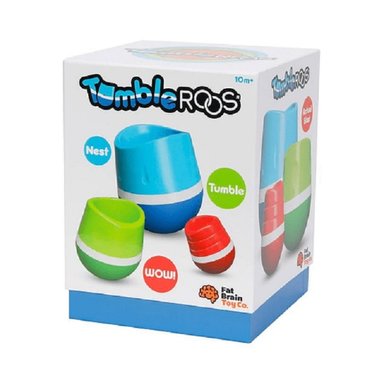 JUGUETE FAT BRAIN TOYS MULTICOLOR TUMBLEROOS JUEGO ANIDAR Y BALANCEAR - 1