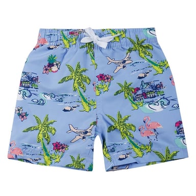 TRAJE BAÑO SHORT NIÑO H2O WEAR AZUL BEBÉ - 1
