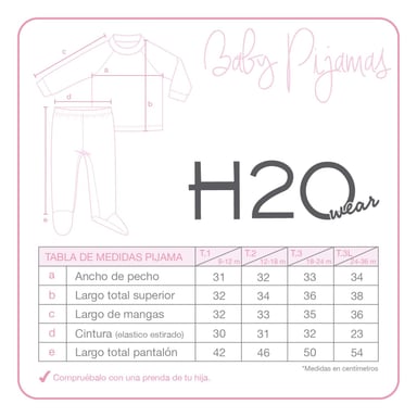 PIJAMA BEBÉ NIÑA POLAR RECICLADO GET COZY ROSA H2O WEAR - 2