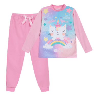 PIJAMA NIÑA POLAR YOUR OWN MAGIC ROSADO H2O WEAR - 1