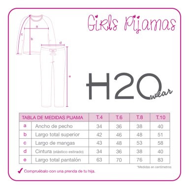 PIJAMA NIÑA POLAR H2O WEAR CORAL - 3