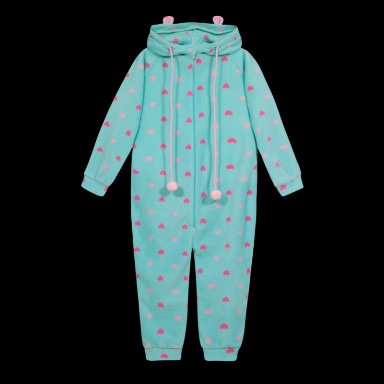 PIJAMA NIÑA POLAR  ESTAMPADO H2O WEAR CELESTE - 1