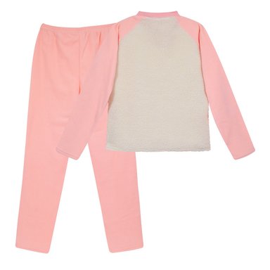PIJAMA TEENS NIÑA SHERPA POLAR BORDADO H2O WEAR CORAL - 2