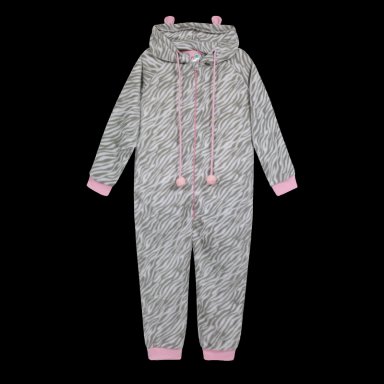 PIJAMA NIÑA H2O WEAR GRIS TEENS POLAR ENTERO - 1