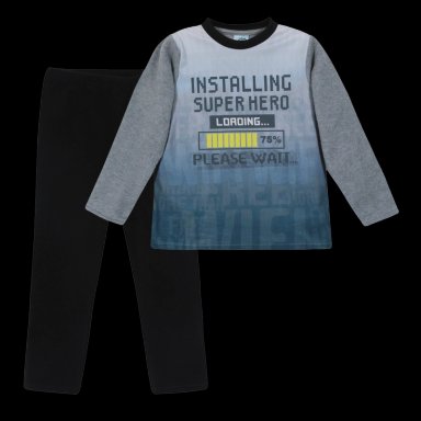 PIJAMA NIÑO POLAR H2O WEAR GRIS - 1