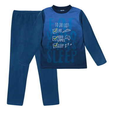 PIJAMA NIÑO POLAR H2O WEAR AZUL - 1