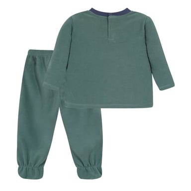 PIJAMA POLAR SUSTENTABLE NIÑO H2O WEAR VERDE BEBE CONJUNTO - 2