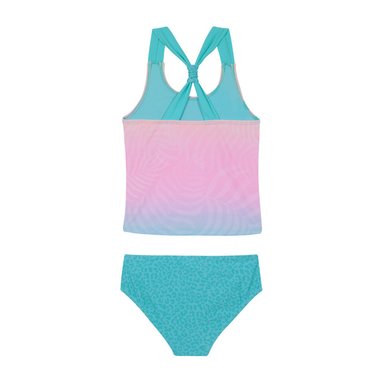 TRAJE DE BAÑO NIÑA H2O WEAR VERDE TANKINI UV30+ TOP SUBLIMADO - 2
