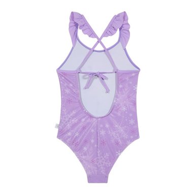 TRAJE DE BAÑO NIÑA DISNEY LILA ENTERO FROZEN C/VUELOS - 2