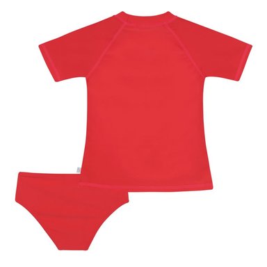 TRAJE DE BAÑO NIÑA DISNEY ROJO SET UV UV50+ MINNIE M/CORTA - 2