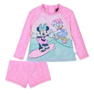 TRAJE DE BAÑO BEBE NIÑA SET UV50  M/LARGA MINNIE DISNEY - 1