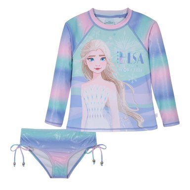 TRAJE DE BAÑO NIÑA SET UV50 M/LARGA FROZEN DISNEY - 1